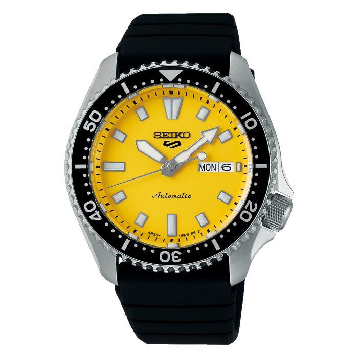 Seiko SRPL87K1 – Orologio automatico Seiko 5 Sports SKX Style 42,5 mm quadrante giallo Seiko SRPL87K1 – Orologio automatico Seiko 5 Sports SKX Style 42,5 mm quadrante giallo