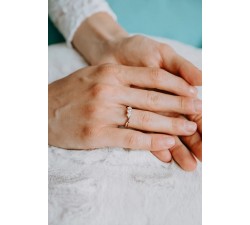 Trilogy Bicolore in Oro 18Kt e Diamanti ANB 2590 COMETE GIOIELLI