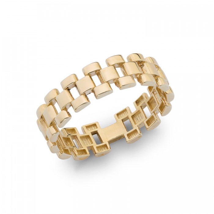 Anello in oro giallo 9Kt intrecciato KAAZ 006 Ambrosia Anello in oro giallo 9Kt intrecciato KAAZ 006 Ambrosia