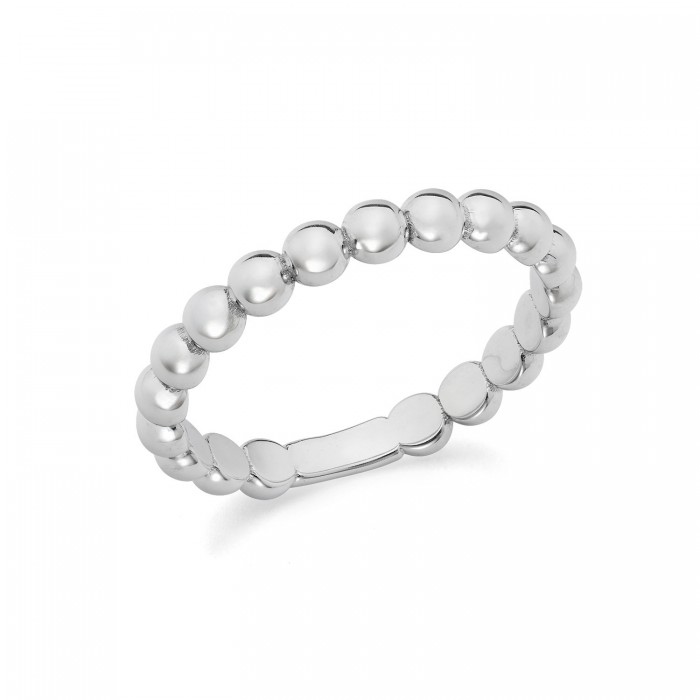 Anello in oro bianco 9Kt con sfere grandi KAAZ 017 Ambrosia Anello in oro bianco 9Kt con sfere grandi KAAZ 017 Ambrosia