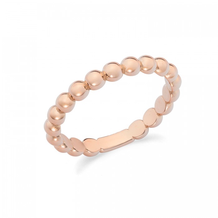 Anello in oro rosa 9Kt con sfere grandi KAAZ 018 Ambrosia Anello in oro rosa 9Kt con sfere grandi KAAZ 018 Ambrosia