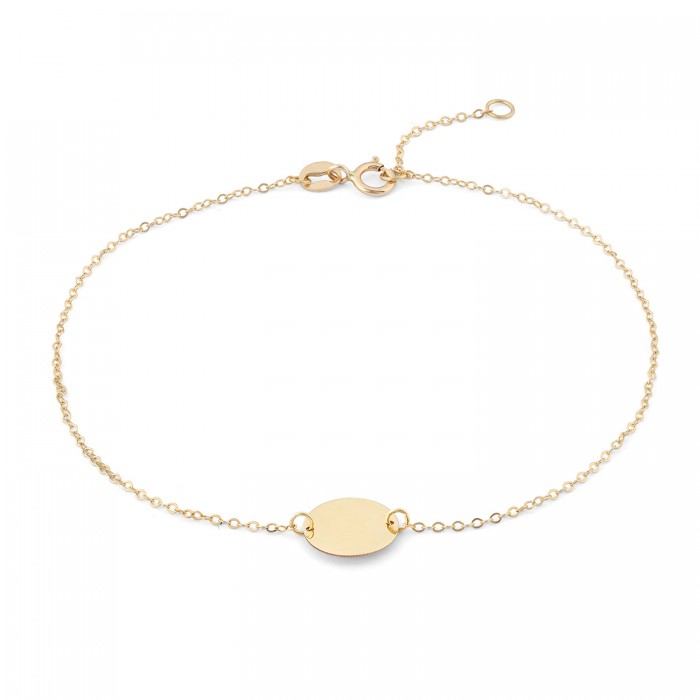Bracciale in oro giallo 9Kt con cerchio KABZ 006 Ambrosia Bracciale in oro giallo 9Kt con cerchio KABZ 006 Ambrosia