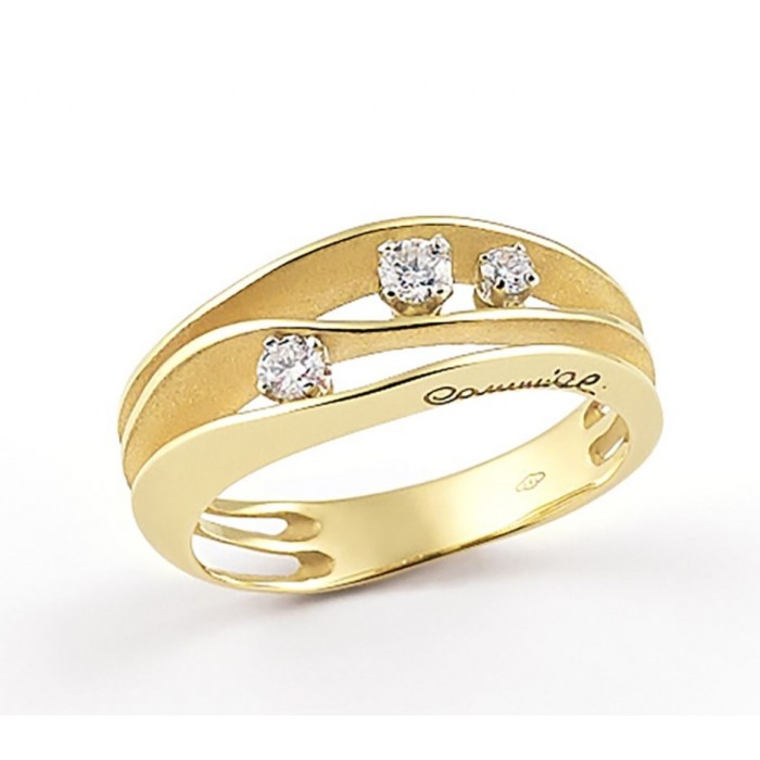 Anello Dune con diamanti in oro yellow sunrise 18Kt GAN2662U Annamaria Cammilli Anello Dune con diamanti in oro yellow sunrise 18Kt GAN2662U Annamaria Cammilli