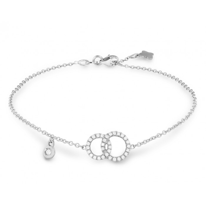 Bracciale Forma Mini cerchi con diamanti in oro 18Kt R8222BB2 Piero Milano Bracciale Forma Mini cerchi con diamanti in oro 18Kt R8222BB2 Piero Milano