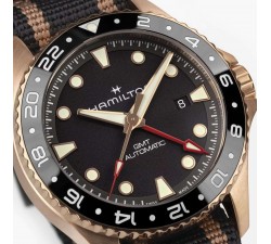 Hamilton H82565930 – Khaki Navy Scuba GMT Bronze 43 mm