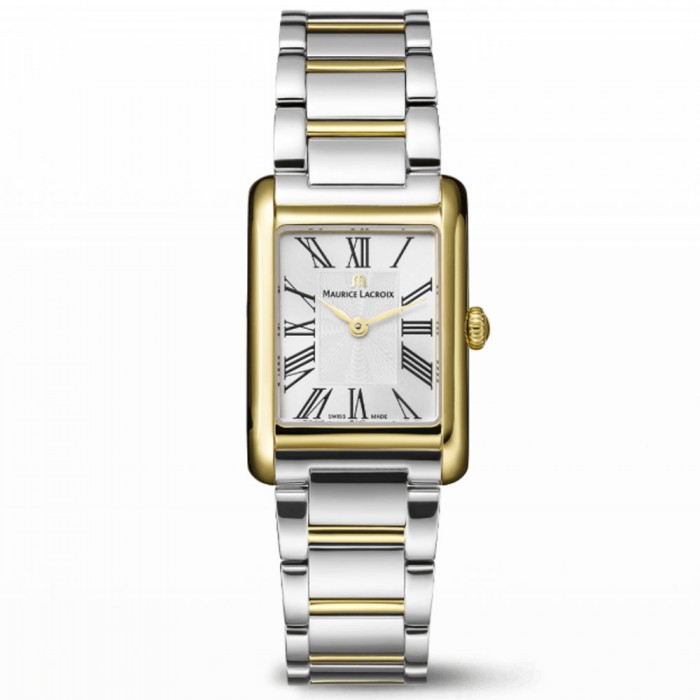 Maurice Lacroix Fiaba Square – Oro PVD e Acciaio 24×34 mm (Ref. FA1205-PVY02-110-A)