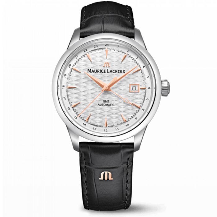 Maurice Lacroix 1975 Automatic Vagues du Jura GMT 40 mm – Acciaio – Ref. 756048-SS001-131-2 Maurice Lacroix 1975 Automatic Vagues du Jura GMT 40 mm – Acciaio – Ref. 756048-SS001-131-2