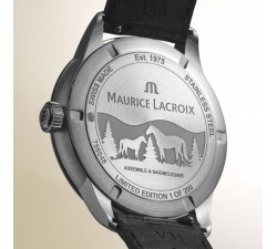Maurice Lacroix 1975 Automatic Vagues du Jura GMT 40 mm – Acciaio – Ref. 756048-SS001-131-2