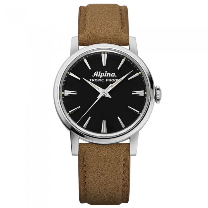 Alpina Heritage Tropic-Proof AL-480B2H6 – 34 mm, Carica Manuale, Quadrante Nero Alpina Heritage Tropic-Proof AL-480B2H6 – 34 mm, Carica Manuale, Quadrante Nero