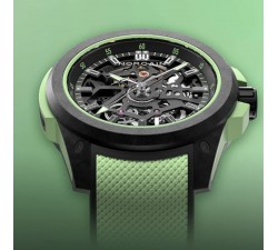 Norqain Wild ONE Skeleton Mint 39 mm – Edizione Limitata in Carbonio NORTEQ® NNQ3001QBMT1LAS/B001