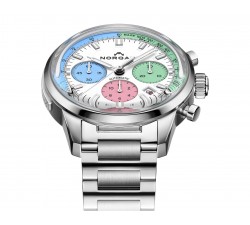 Norqain Freedom 60 Chrono “Enjoy Life” – 40 mm, Edizione Speciale, Quadrante Bianco N2201.19S01.C01