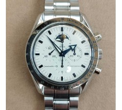 Omega Speedmaster Moonphase 3575.20.00 quadrante bianco 42 mm cronografo fasi lunari