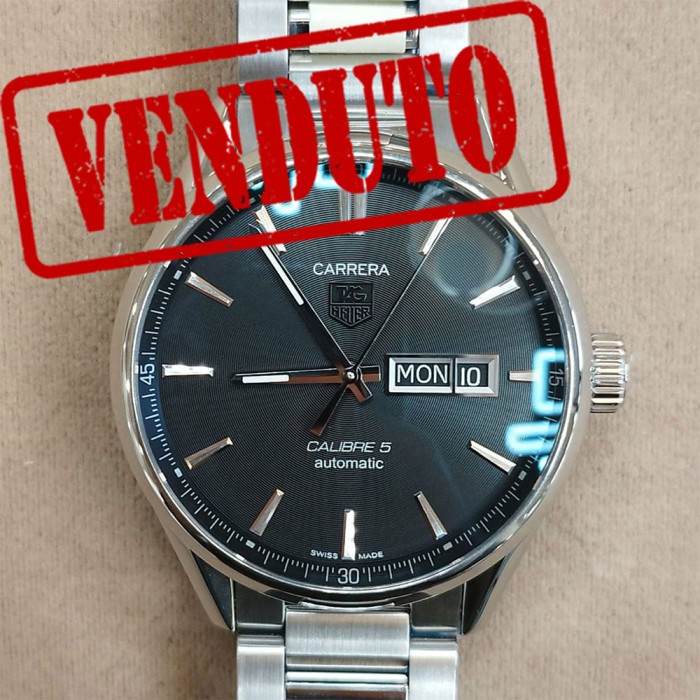 TAG Heuer Carrera Calibre 5 Day Date Black NEW WAR201A.BA0723 TAG Heuer Carrera Calibre 5 Day Date Black NEW WAR201A.BA0723