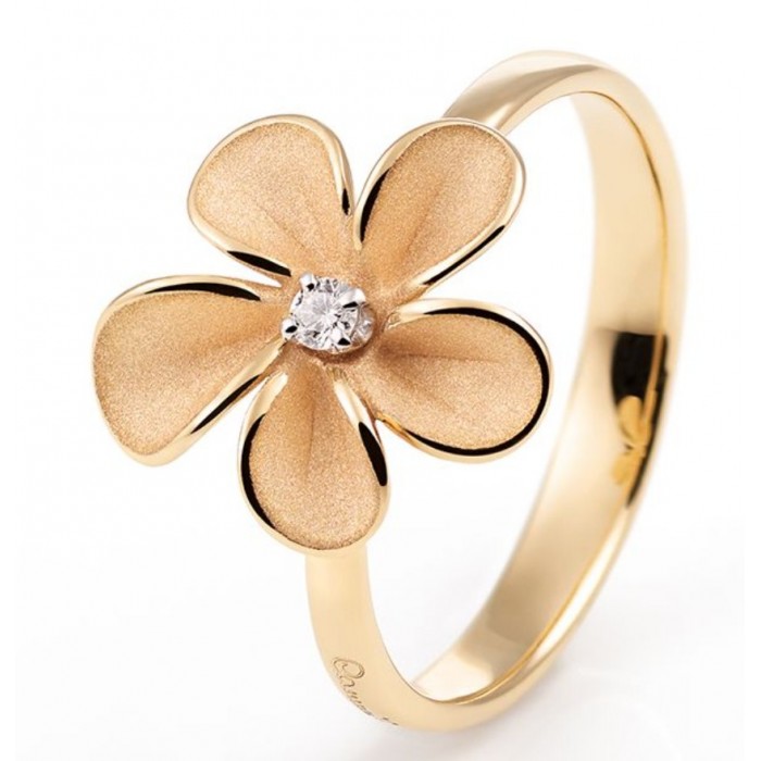 Anello Cherry Bloom in oro orange apricot 18Kt con diamante GAN3763J Annamaria Cammilli Anello Cherry Bloom in oro orange apricot 18Kt con diamante GAN3763J Annamaria Cammilli