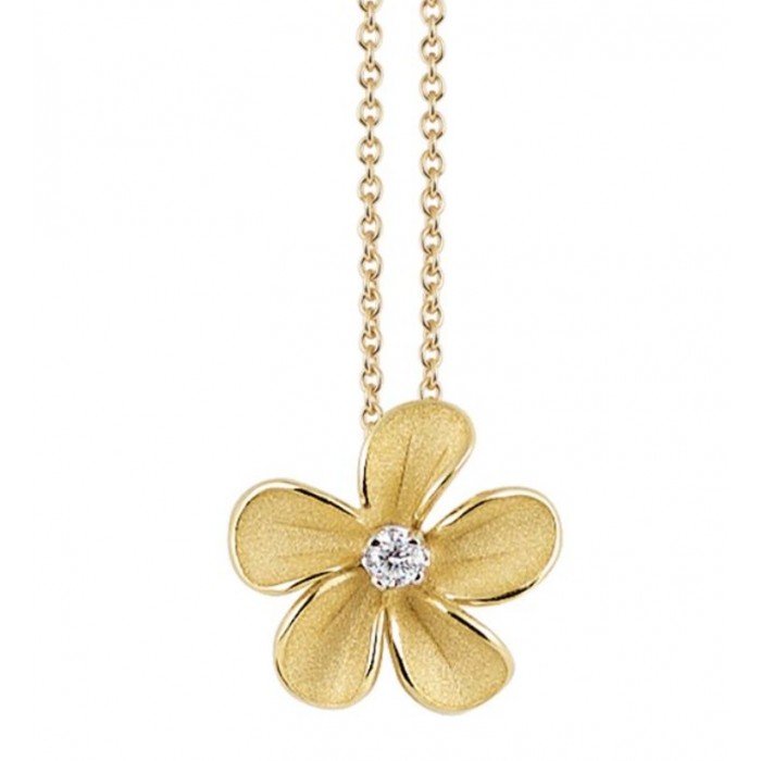 Pendente Cherry Bloom in oro yellow sunrise 18Kt con diamante GPE3770U Annamaria Cammilli Pendente Cherry Bloom in oro yellow sunrise 18Kt con diamante GPE3770U Annamaria Cammilli