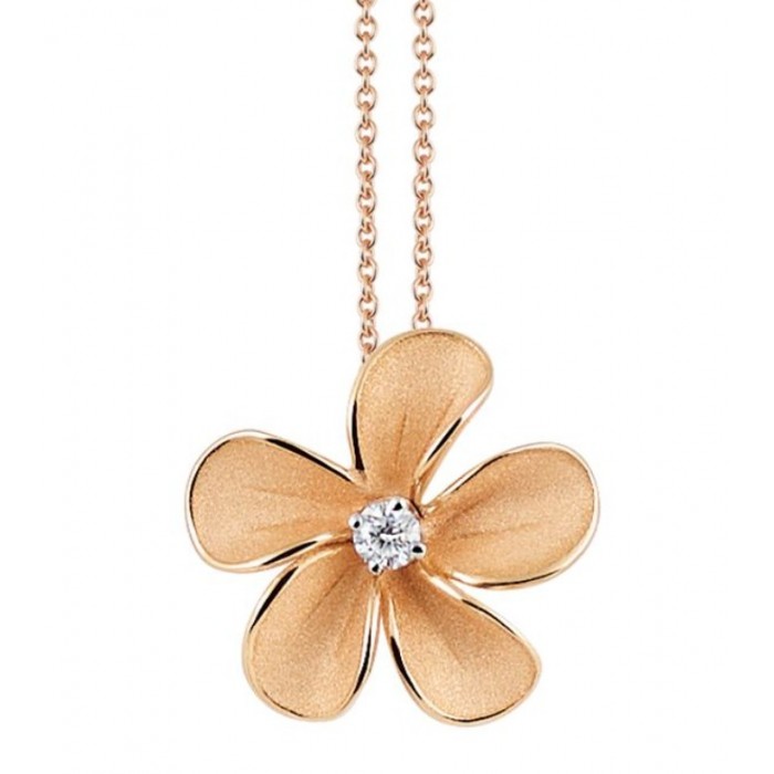 Pendente Cherry Bloom in oro orange apricot 18Kt con diamante GPE3771J Annamaria Cammilli