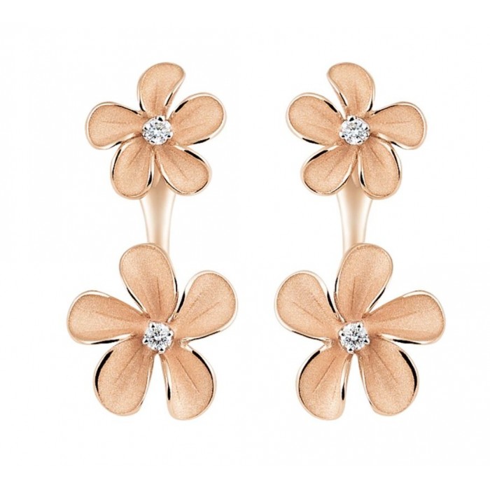 Orecchini Cherry Bloom con diamanti in oro orange apricot 18Kt GOR3769P Annamaria Cammilli Orecchini Cherry Bloom con diamanti in oro orange apricot 18Kt GOR3769P Annamaria Cammilli