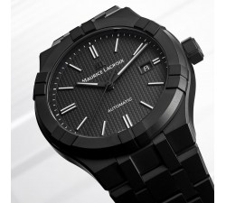 Quadrante Clous-de-Paris nero Maurice Lacroix Aikon Automatic Ceramic 42mm AI6008-CRM22-330-2