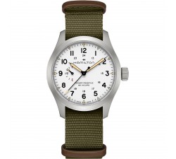 Hamilton Khaki Field Mechanical Power Reserve 40mm Ref. H69509910 quadrante bianco