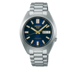 Seiko 5 Sports SNXS Series SRPL55K1 quadrante blu vista frontale