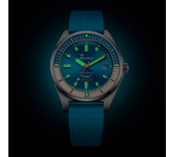 Squale Matic S Light Blue Mosaic Rubber – Ref. MATICLBWLB.MRLB