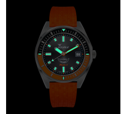 Squale Matic S Orange Mosaic Rubber – Ref. MATICBKOBK.MROR