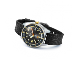 Squale Matic S Two-Tone Mosaic Rubber – Ref. MATICGBKBK.MRBK