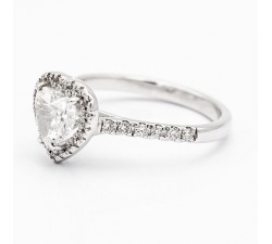 Diamante cuore 0,70 ct G IF certificato GIA