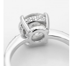 Anello Solitario con Diamante 2,36 ct – Oro Bianco 18 kt