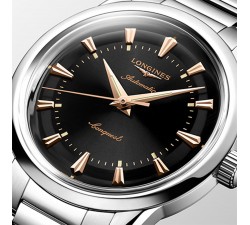 Quadrante nero laccato Longines Conquest Heritage