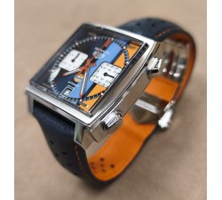 TAG Heuer Monaco Gulf dettaglio cronografo