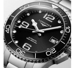 Longines HydroConquest Ref. L3.780.4.56.6 quadrante nero