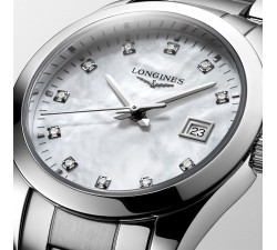 Longines Conquest Classic 29.5 mm quadrante madreperla