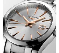 Longines Conquest Classic dettaglio quadrante e indici