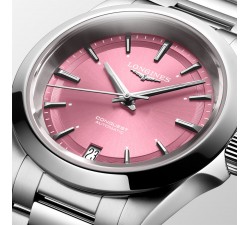 Longines Conquest 34 mm quadrante rosa soleil