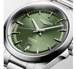 Longines Conquest 38 mm quadrante verde soleil
