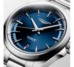 Longines Conquest 38 mm quadrante blu soleil