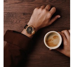 Mido Multifort 8 Two Crowns PVD Oro Rosa Quadrante Nero Ref. M047.507.37.051.00