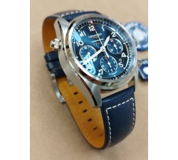 Longines Spirit Chronograph quadrante blu