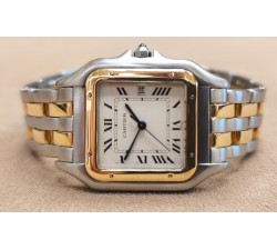 Cartier Panthère Large Acciaio Oro Quarzo Ref. 187957  – Orologio Usato