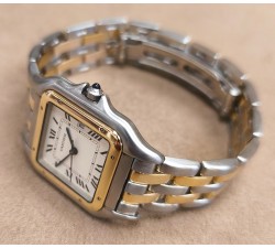 Cartier Panthère Large Acciaio Oro Quarzo Ref. 187957  – Orologio Usato