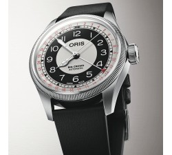Oris Big Crown Pointer Date Bullseye 38 mm 01 754 7779 4061-07 5 19 25 quadrante bianco e nero
