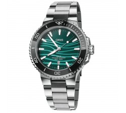 Oris Aquis Date Yangtze Jiangtun Limited Edition 01 733 7789 4197-Set quadrante verde madreperla