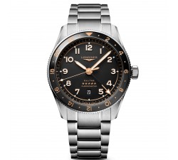 Longines Spirit Zulu Time L3.812.4.50.6 quadrante nero mat