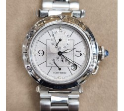 Cartier Pasha GMT Power Reserve ref 2388 vista frontale