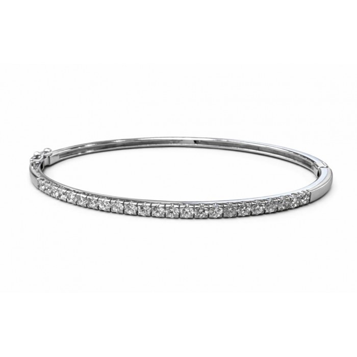 Bracciale schiava con diamanti 1,10ct in oro 18Kt - DIENNECI GIOIELLI