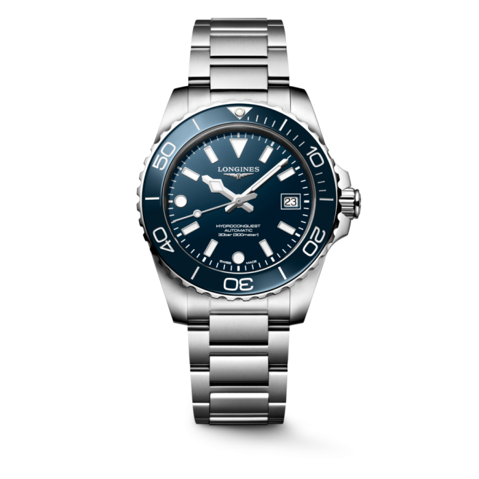 Longines HydroConquest L3.779.4.96.6 Automatico 39 mm Blu Acciaio