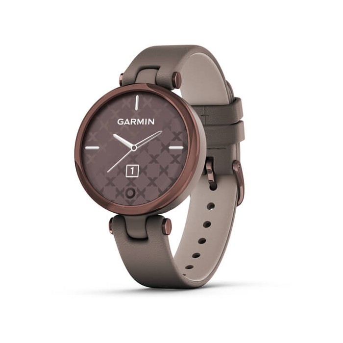 Garmin Lunetta Dark Bronze, cassa Paloma e cinturino in pelle italiana 010-02384-B0 Garmin Lunetta Dark Bronze, cassa Paloma e cinturino in pelle italiana 010-02384-B0