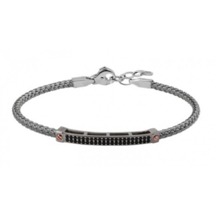 Bracciale rigido in argento 925 con zirconi BR1871NN