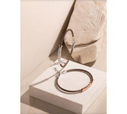 Bracciale rigido in argento 925 con zirconi BR1870NB